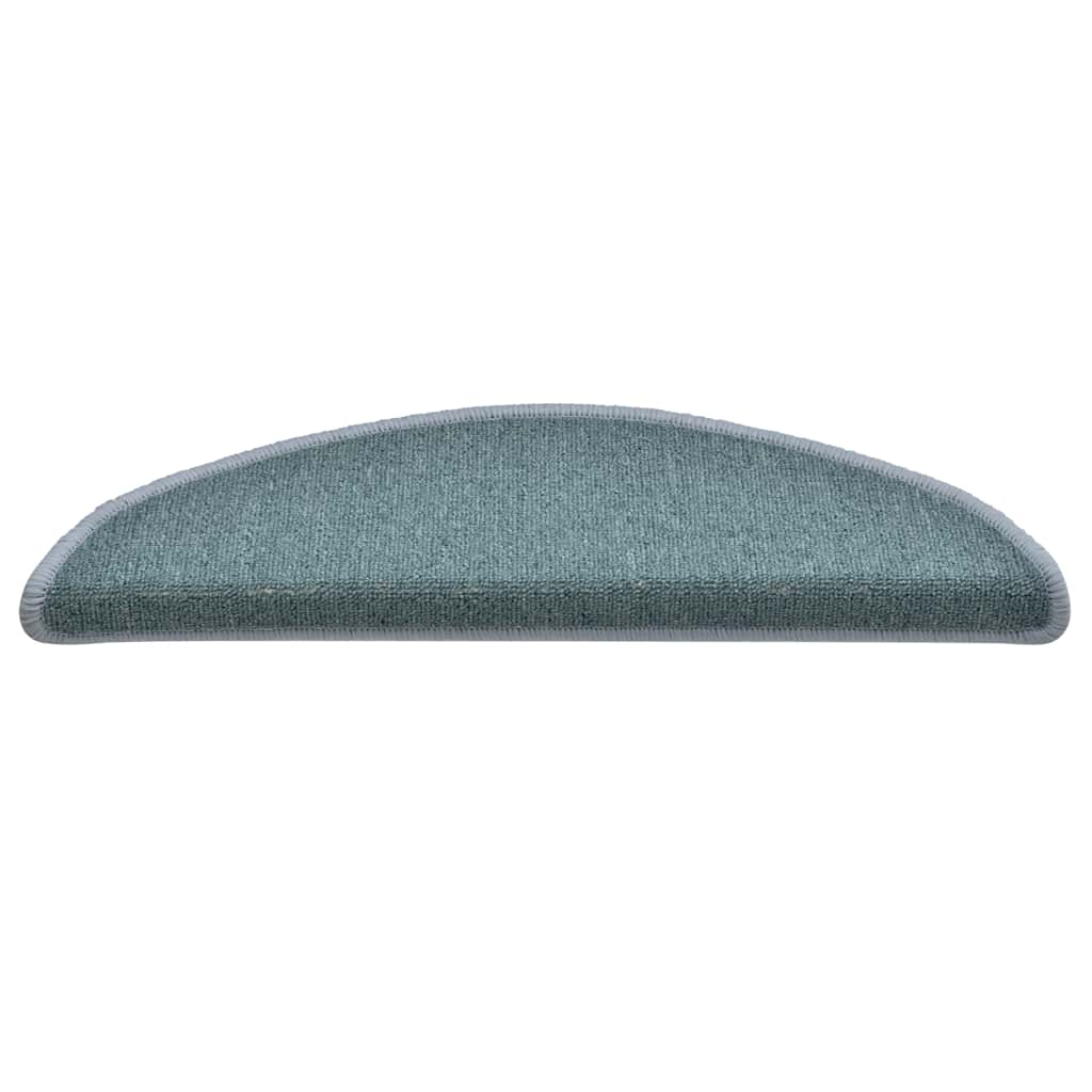 Step Mats 30 pcs 56 x 17 x 3 cm Sea Blue Semi Circular