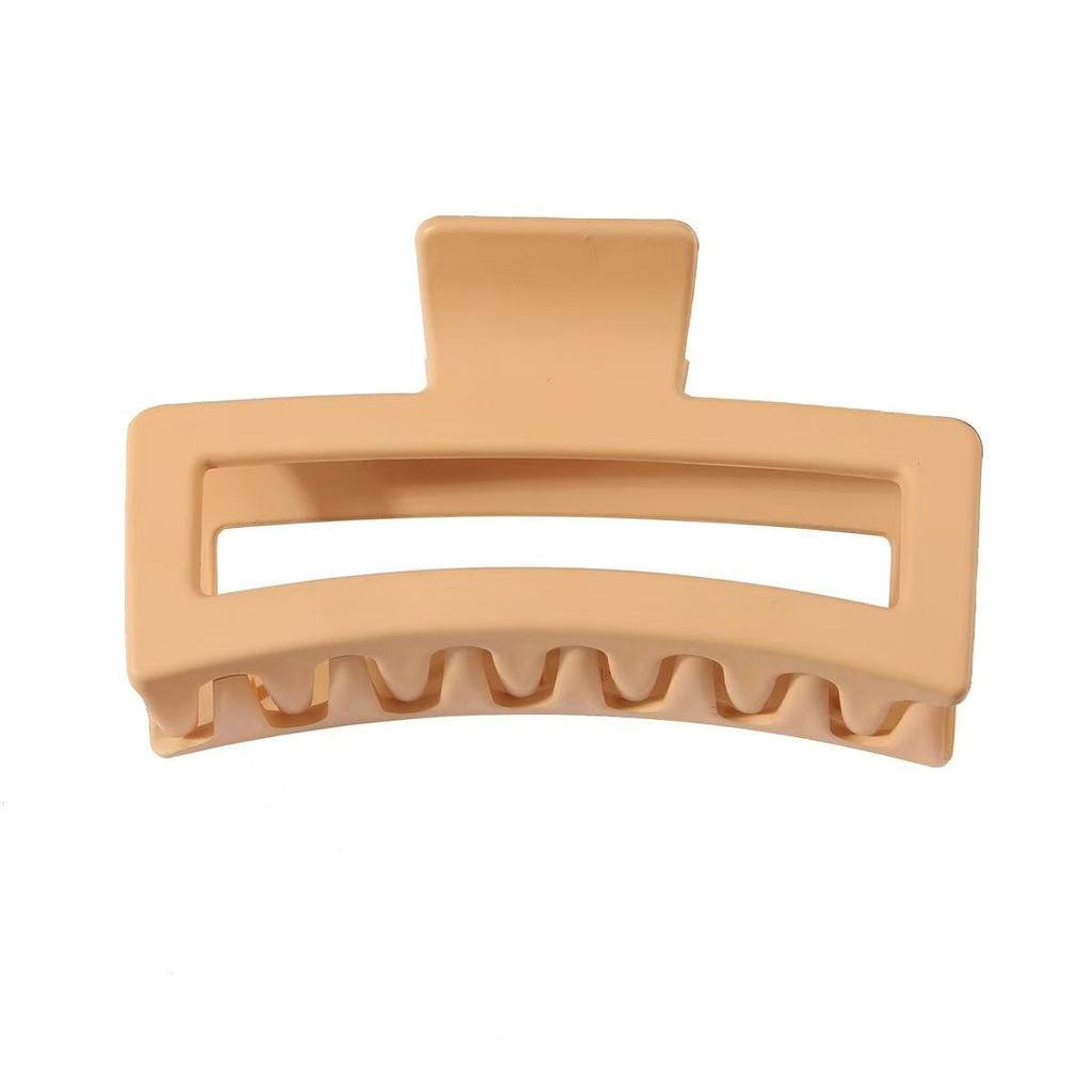 8.5CM x 10.5CM Rectangular Matte PS Hair Clip - Simple Shark Hair Accessory
