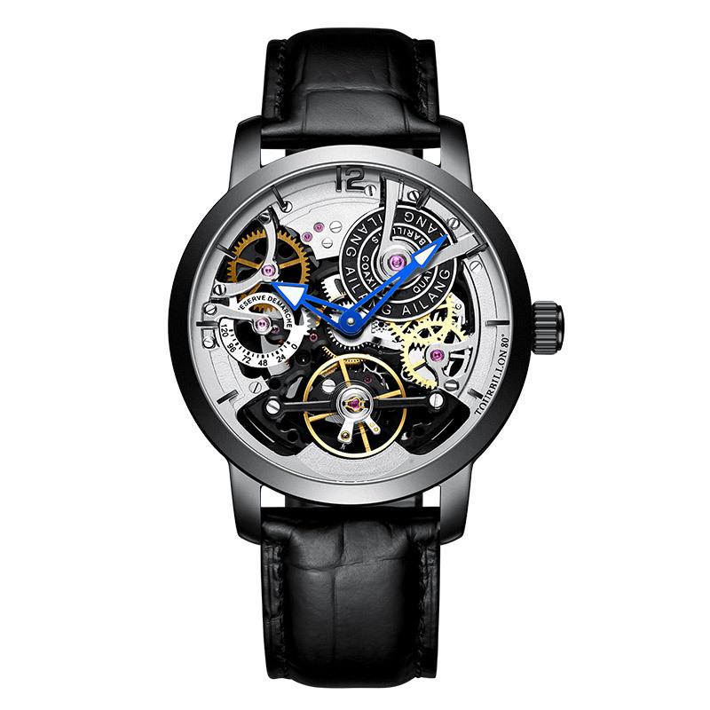 

AILANG Watch Мужские автоматические механические часы Автоматические полые водонепроницаемые мужские часы