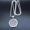 Saint Christopher Protect Us Cross Medal Necklace Stainless Steel Archangel Saints Protection Amulet Necklaces Jewelry NZZ303S05