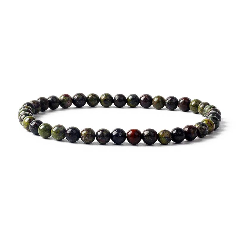 Reiki Natural Stone Bracelets For Women Men 4MM Beads Stretch Bracelet Wholesale Agate Lava Tiny Bangles Handmade Simple Jewelry