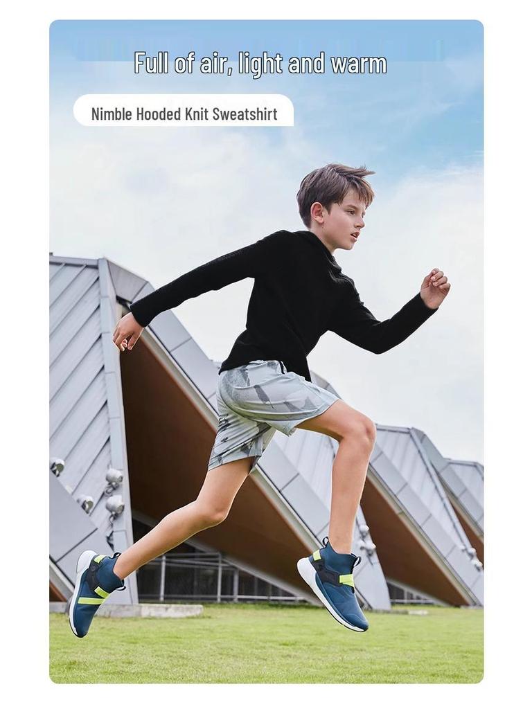 European & American Autumn/Winter Kids' Quick-Dry Hooded Sweatshirt for Boys & Girls