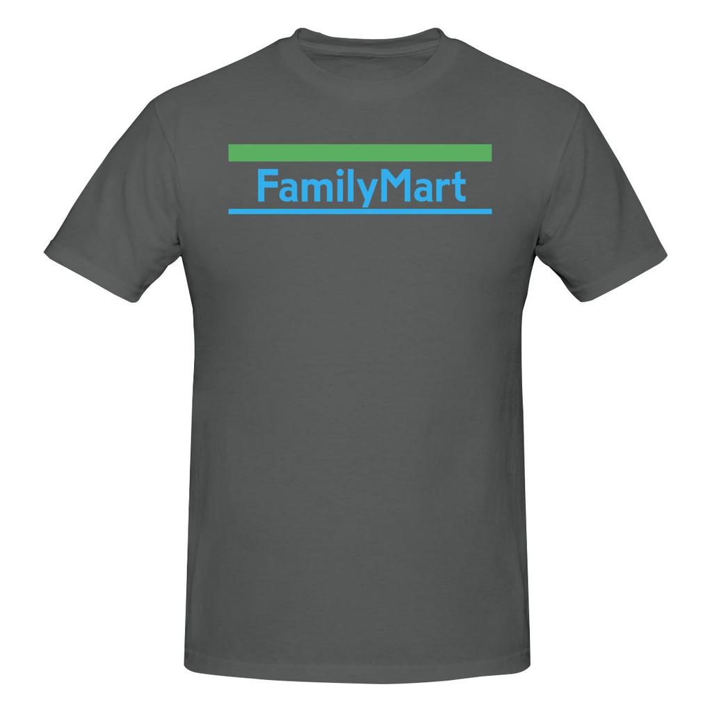 Family Mart Logo Japan Konbini Couple Style Tshirt Hong Kong Retro Threediunisexsional Printing Cotton Tee