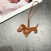 Llavero Creativo Lindo Perro Salchicha Europeo Colgante de Bolso Joyería para Llaves de Coche