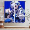 Hololive Kitchen Curtains for Bedroom Decoration Elegant Room Curtains 2 Pcs Set Customs Free Shipping Products Tentacles Blinds