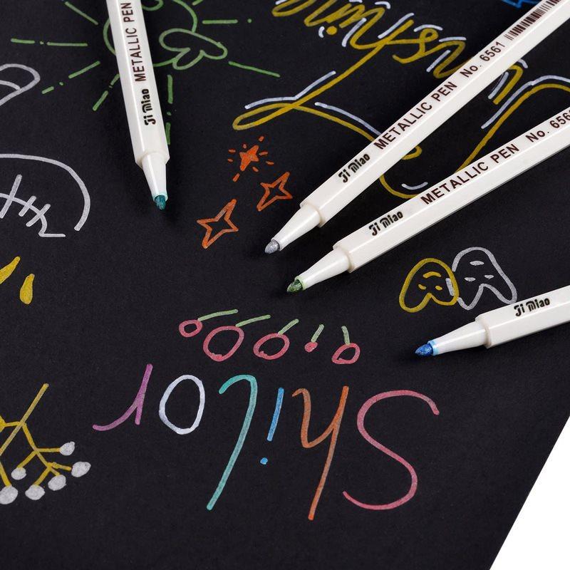 Kit 30 Colors Metallic Marker Pen Water-based Ink
