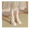 Fashion Girls High Heels Kids Princess Sandal Ladies Platform  Bow Lace Mary Jane Lolita Shoes Women Party High Heels  Women Pumps