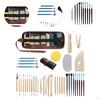 40x Pottery Clay Sculpting Tools Set Modelling Crafts Metal Trimming