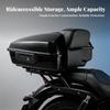 Touring Trunk with Passenger Cushion Long-Lasting Motorcycle Top Box