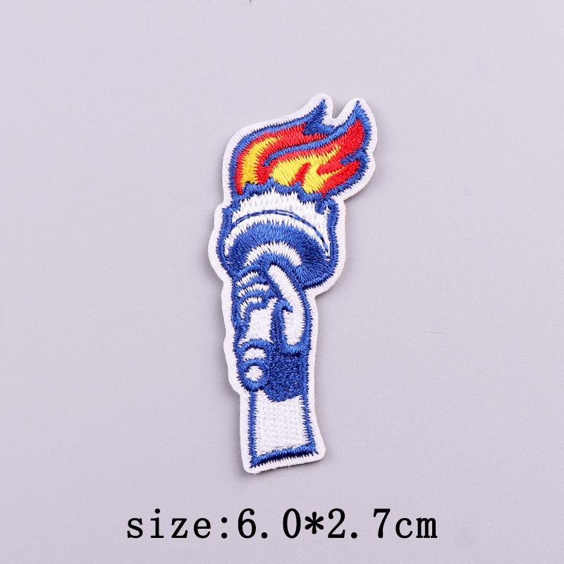 Нашивки в американском стиле, термонаклейки для одежды, вышитые нашивки с изображением белоголового орлана на одежде, наклейки на День независимости США