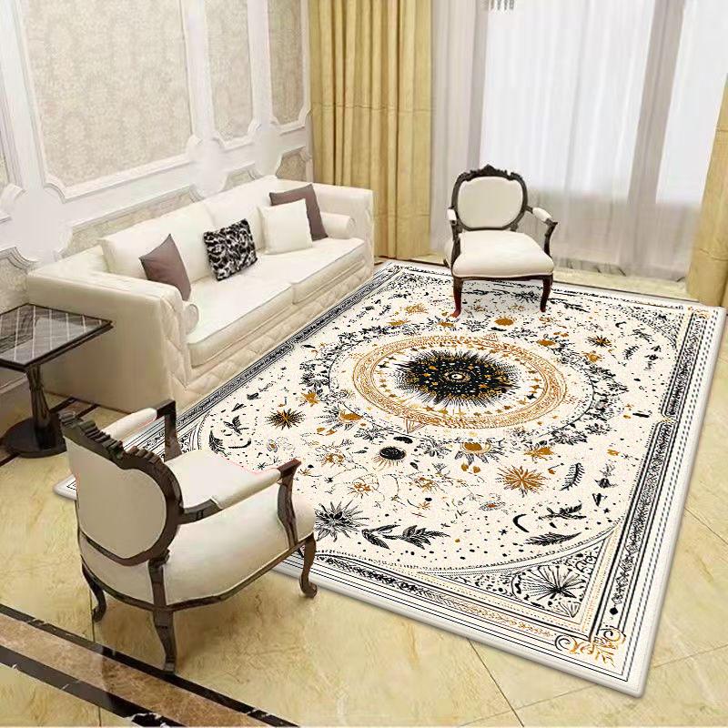

Retro flannel Carpet for Living Room Home Luxury Nordic Decor Home customizable Mat Bedside Washable Bedroom rug dining room 60x90cm