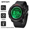 Sanda Multifunctional Sports Watch: Air Pressure, Temperature, Altitude, Weather Forecast, Compass, Pedometer, Luminous Display.
