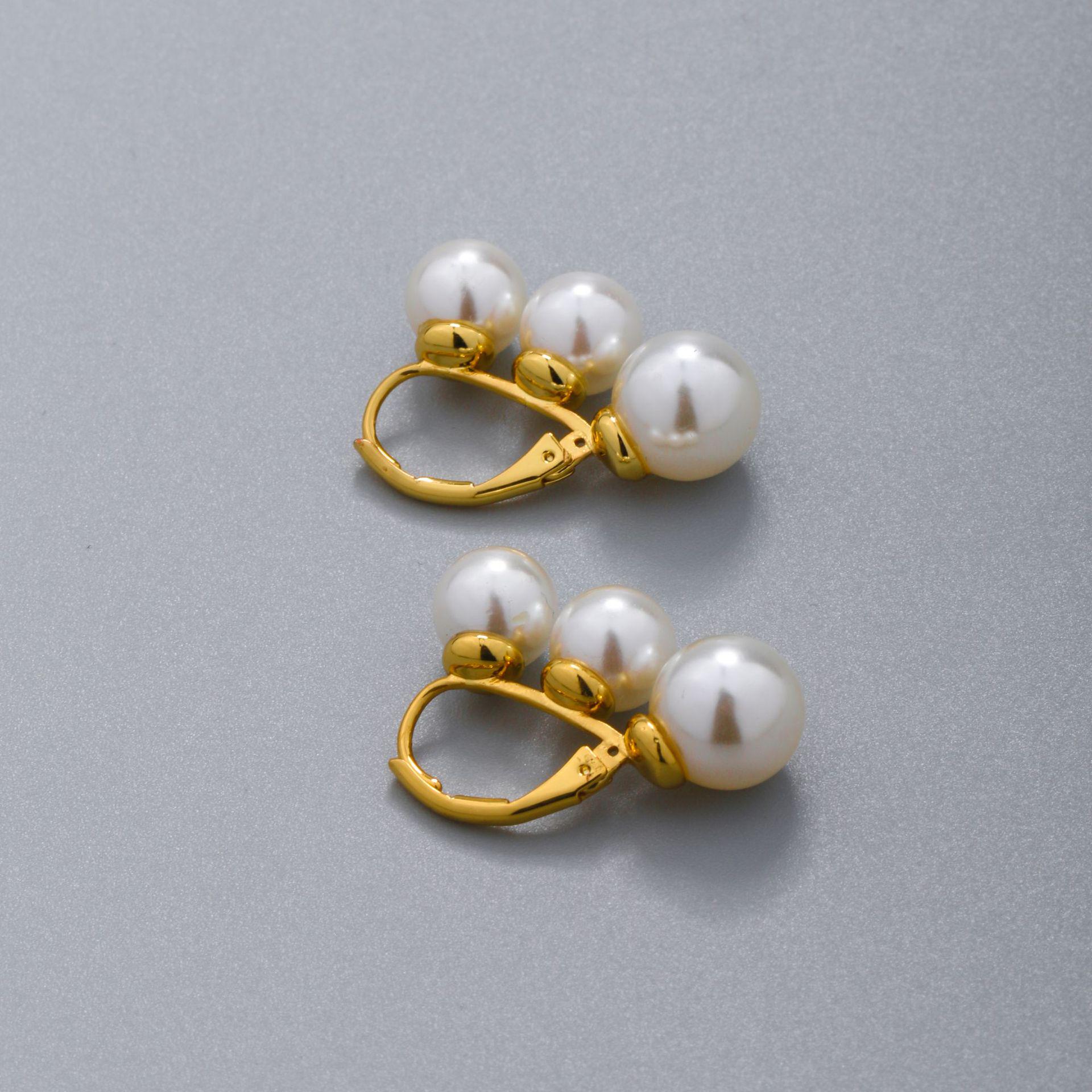 

Элегантные жемчужные серьги для женщин: Простой, Модный и Роскошный Дизайн на Клипсах золотой