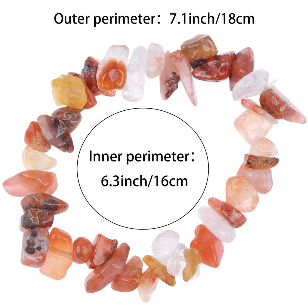 15-teiliges Set mit unregelmäßigen Kristallsplitter-Armbändern