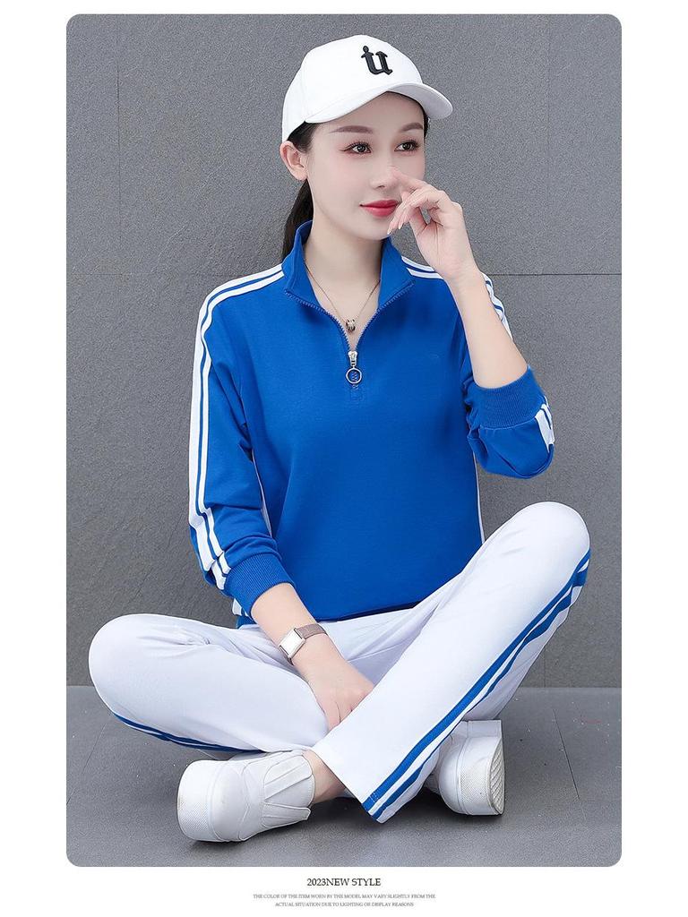 Tianhuan Dam Casual Slim Fit Vår/Höst Tvådelad Tröjset