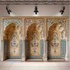 The Sultan's Choice Moroccan Court-style Retro Photography Background - Polyester the Perfect Choice for Birthday Parties