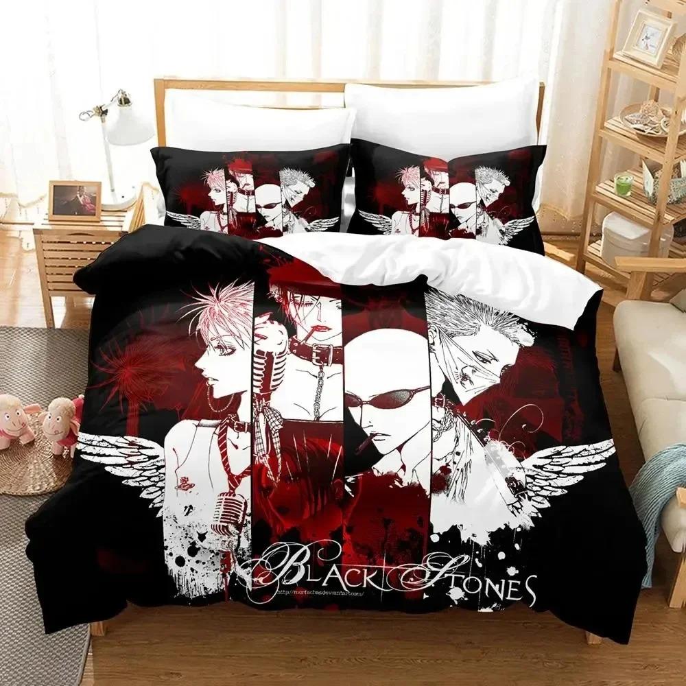 Anime Nana Black Stones Bedding CollectionDuvet Cover Comforter Bed Collection Quilt Cover PillowcaseKing Queen Twin Size Boys Girls Adultse