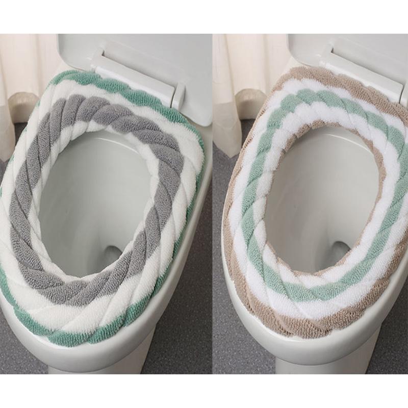 Creative Fun Toilet Cover Household Toilet Ring Thickened Plush Cushion Four Seasons Universal Washable