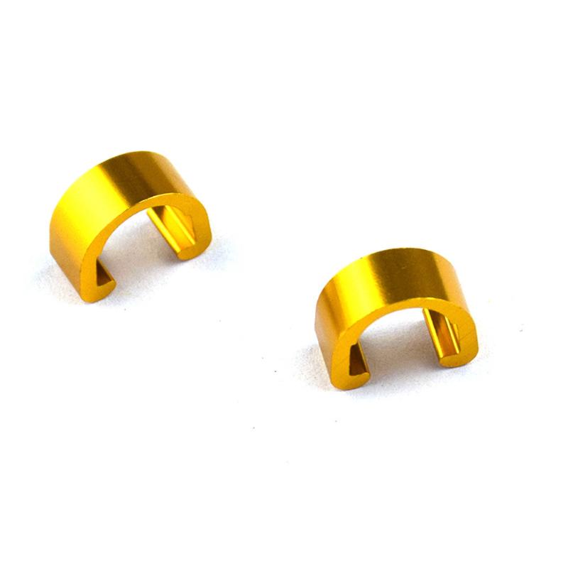 20Pcs Aluminum Alloy Bike Brake Cable C-Clip Guide Clamps for Mountain Road Bicycles - Cable Housing Clip for Bicycle Brakes