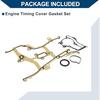 Engine Timing Cover Gasket Set TCS46156 for Chevrolet Cruze 2011-2015 Chain Case Cover Gasket Long-lasting Sealing Rubber,Metal 1 Set Yellow,Black