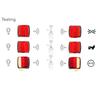 A79F-Wireless Trailer Lights Kit For Towing Truck, Rechargeable LED Tow Light With Magnetic For Boat Trailer RV