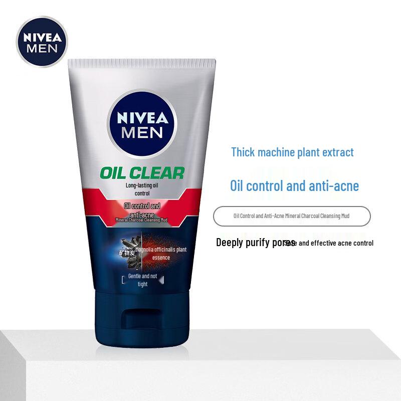 NIVEA Men Deep Clean Oil Control Mineral Charcoal Cleanser