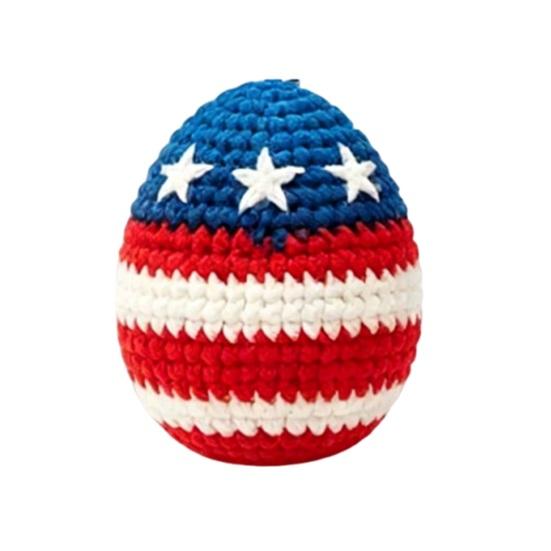 Sandbag Toy Ball Independence Day Soft Crochet Balls Fun Outdoor Juggling Balls for Active Play And Coordination Improvement A