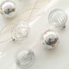 6pcs Cartoon Electroplated Hanging Balls 8cm Merry Christmas Tree Decor  Party Favors