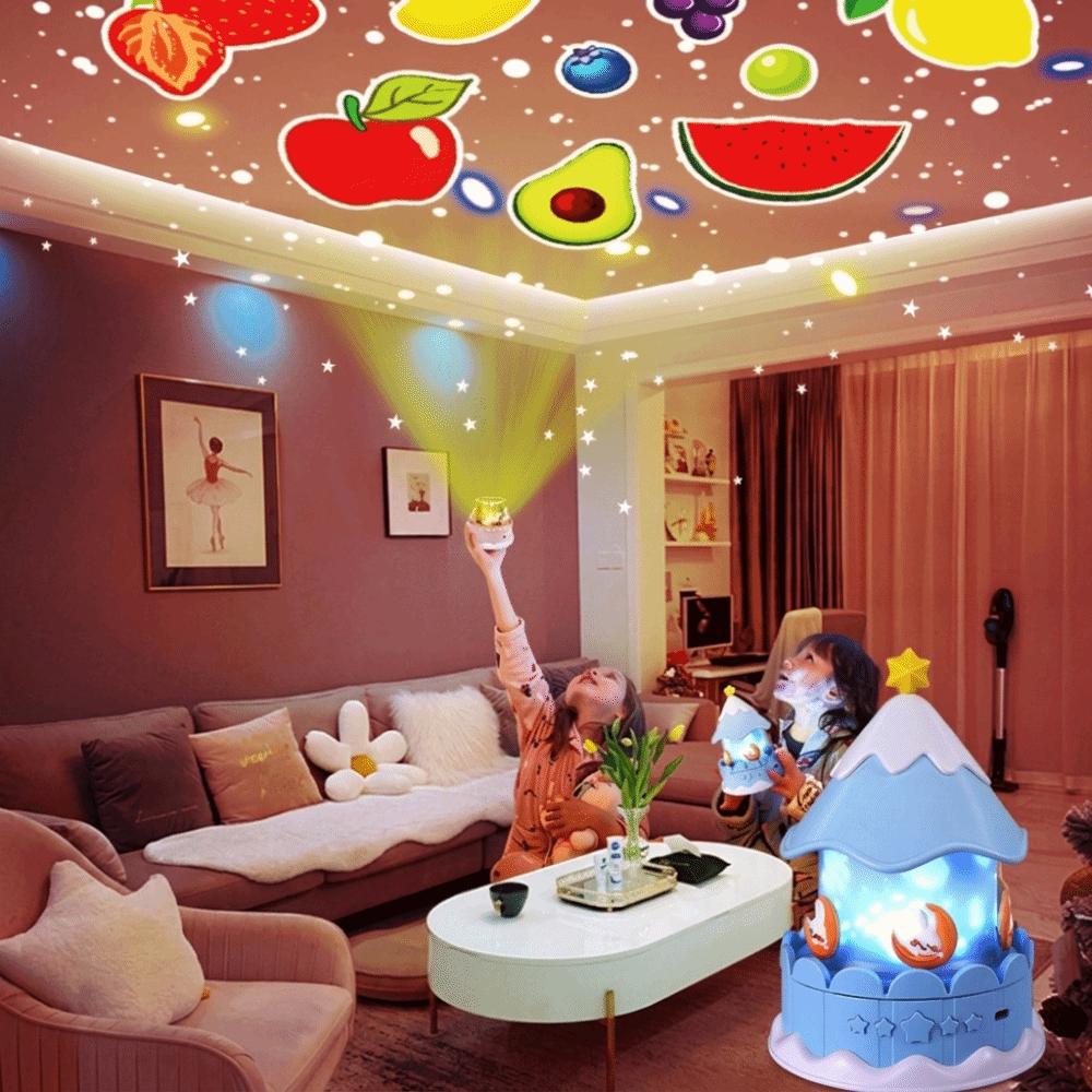 Rotating Rotating Carousel Music Box Gentle Melodies Musical Projector Toy Night Light Girls