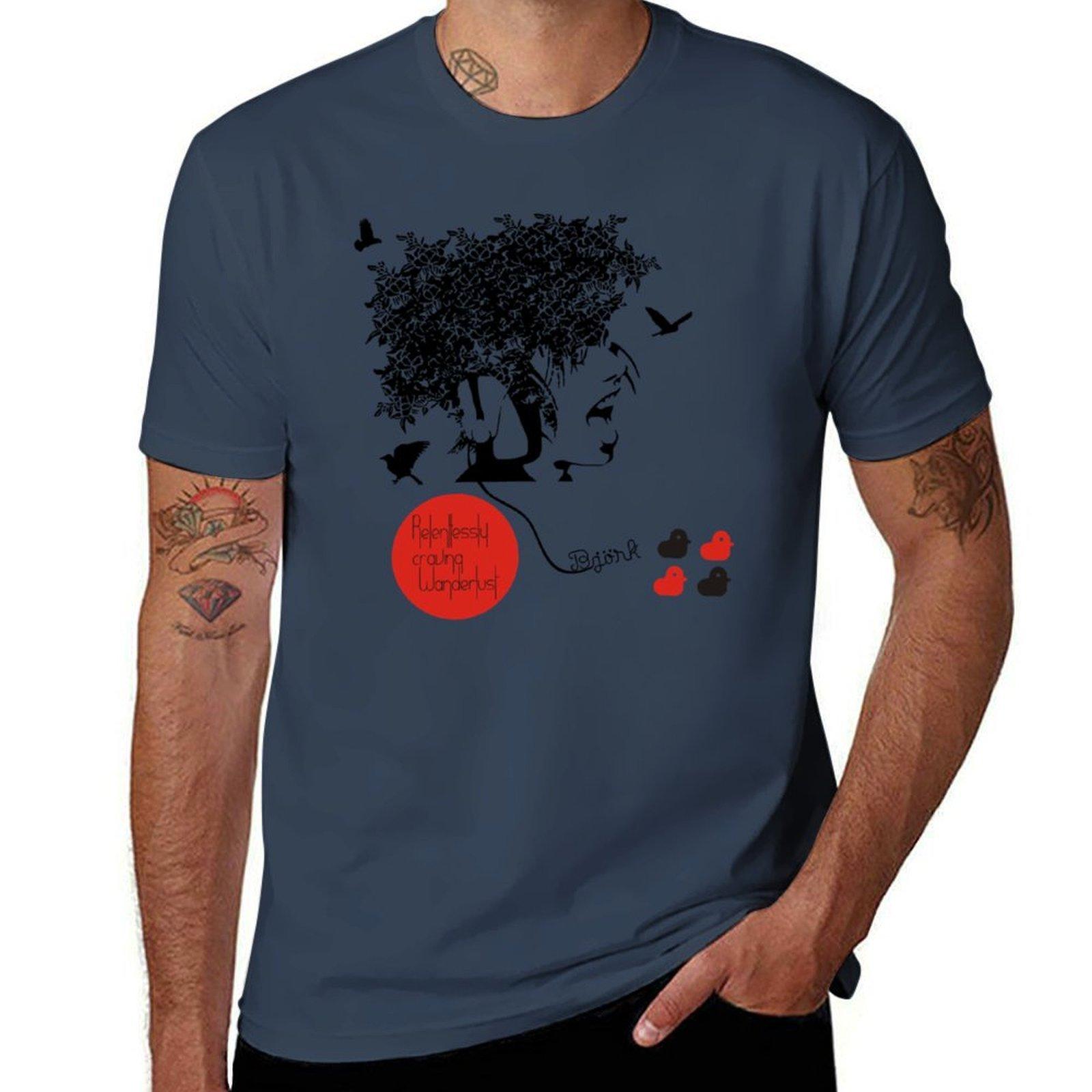 Bjork All Is Full Of Love Tshirt No Iron Casual Short Sleeve Top S