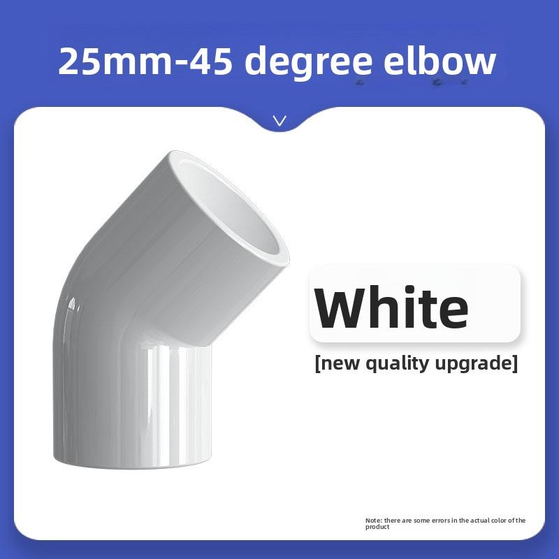25mm PVC Pipe Equal Elbow Connector Garden Irrigation Fish Tank 45 Degree Elbow Joint Pipework Adapter Aquarium Accessories