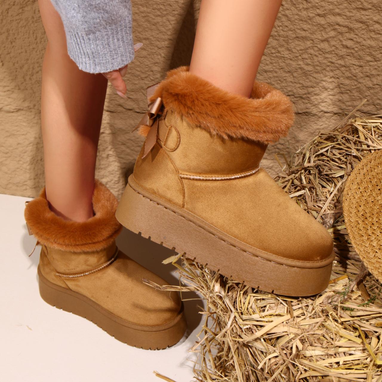 

Модные женские зимние сапоги, утепленные пухом, на платформе, женские теплые плюшевые хлопковые туфли, удобные, нескользящие, плоские ботильоны 38