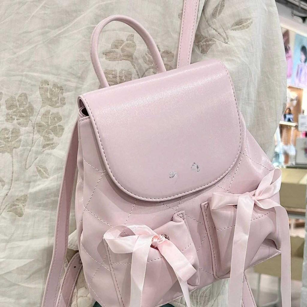Backpack Summer Fashion Trendy Ballet Sport Girl Cute Sweet Bow Pocket Backpack Women