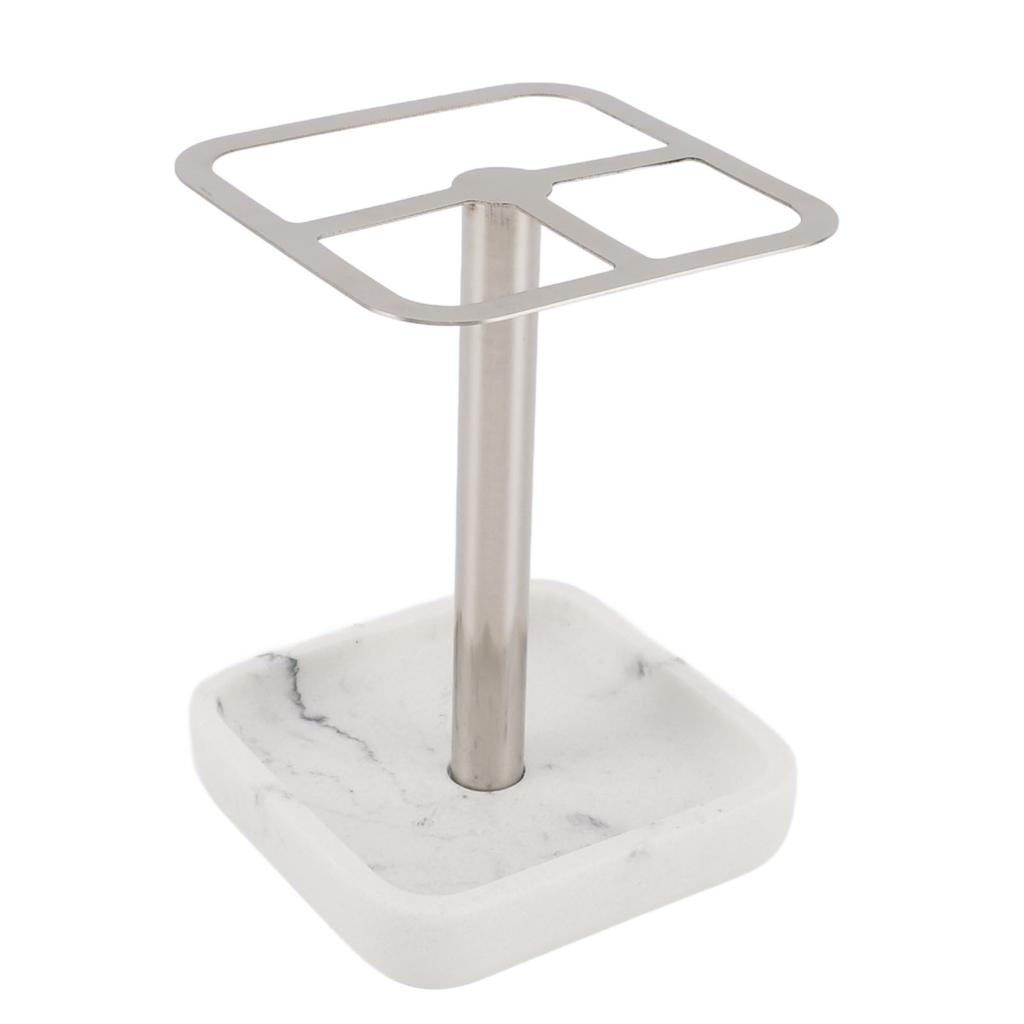 Stojak na szczoteczkę do zębów, odporny na rdzę, wykonany ze stali nierdzewnej 304, do przechowywania pasty do zębów, 3 gniazda, oszczędność miejsca