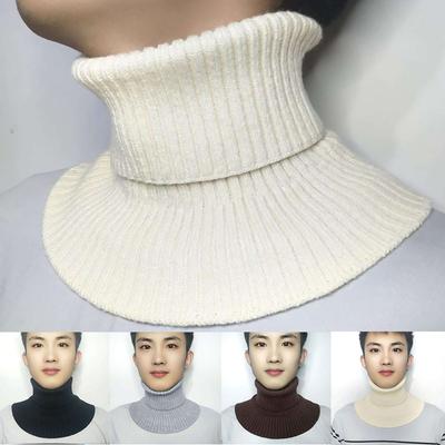 Männer Frauen Gefälschte Kragen Schal Gestrickte Elastische Falsche Kragen Schal Warme Winter Radfahren Winddicht Rüschen Abnehmbare Wrap Schal