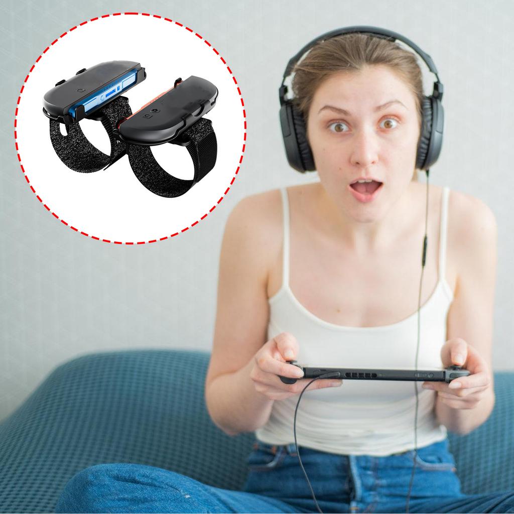 Breathable Game Controller Wrist Strap Not Slip Texture Adjustable Length Ergonomic Wrist Holder Elastic for switch2