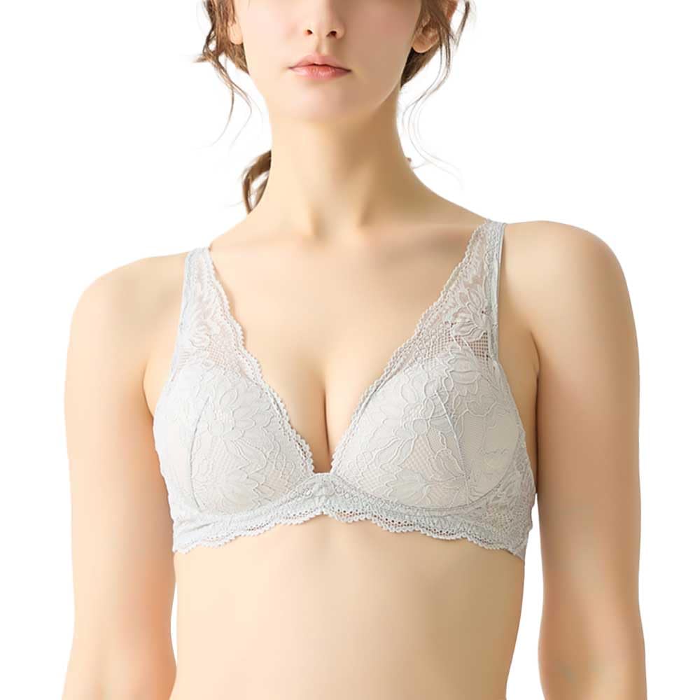 

Бесшовный бюстгальтер без косточек Gunze Soft Lace Tuche Slate D70, Бюстгальтер, JB6035H, Женский,