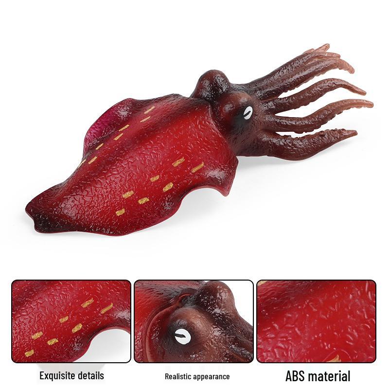 Underwater Squid and Octopus Toy - Marine Life Simulation Model for Kids