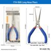 YTH-1500 Jewelry Pliers Set - 4.5" Mini Needle, Long, Bent Nose Tools for DIY Crafts