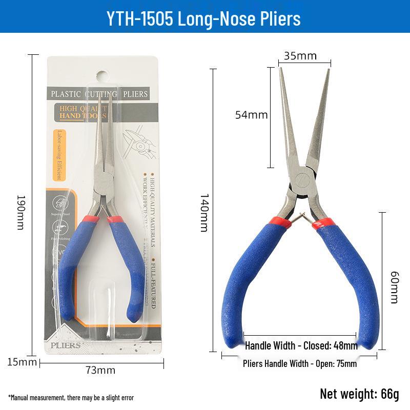 YTH-1500 Jewelry Pliers Set - 4.5" Mini Needle, Long, Bent Nose Tools for DIY Crafts