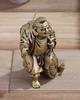 Seven Lucky Gods of Good Luck Ebisu Silky Gold Buddhist Hideun Makita Buddha Statue Ornament Takaoka Copperware sculptor Prototype_Kobiki (Ebisu 7F)