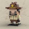 3-IN-1 Ricks and Das Building Blocks Set Walkin-g Dead Figures Bricks Toys Desktop Decoration Adults and Kids Xmas Easter Gift