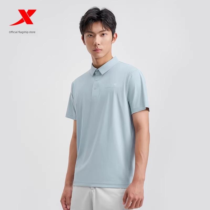 Xtep Sports Polo Shirt Men's Summer New Official Authentic Men's Short-Sleeve T-Shirt