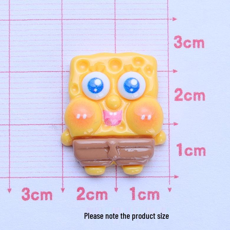 Biscuit Sea Treasure Bright Cartoon Handmade DIY Ornament Accessories Cream Glue Resin Hair Clip Material