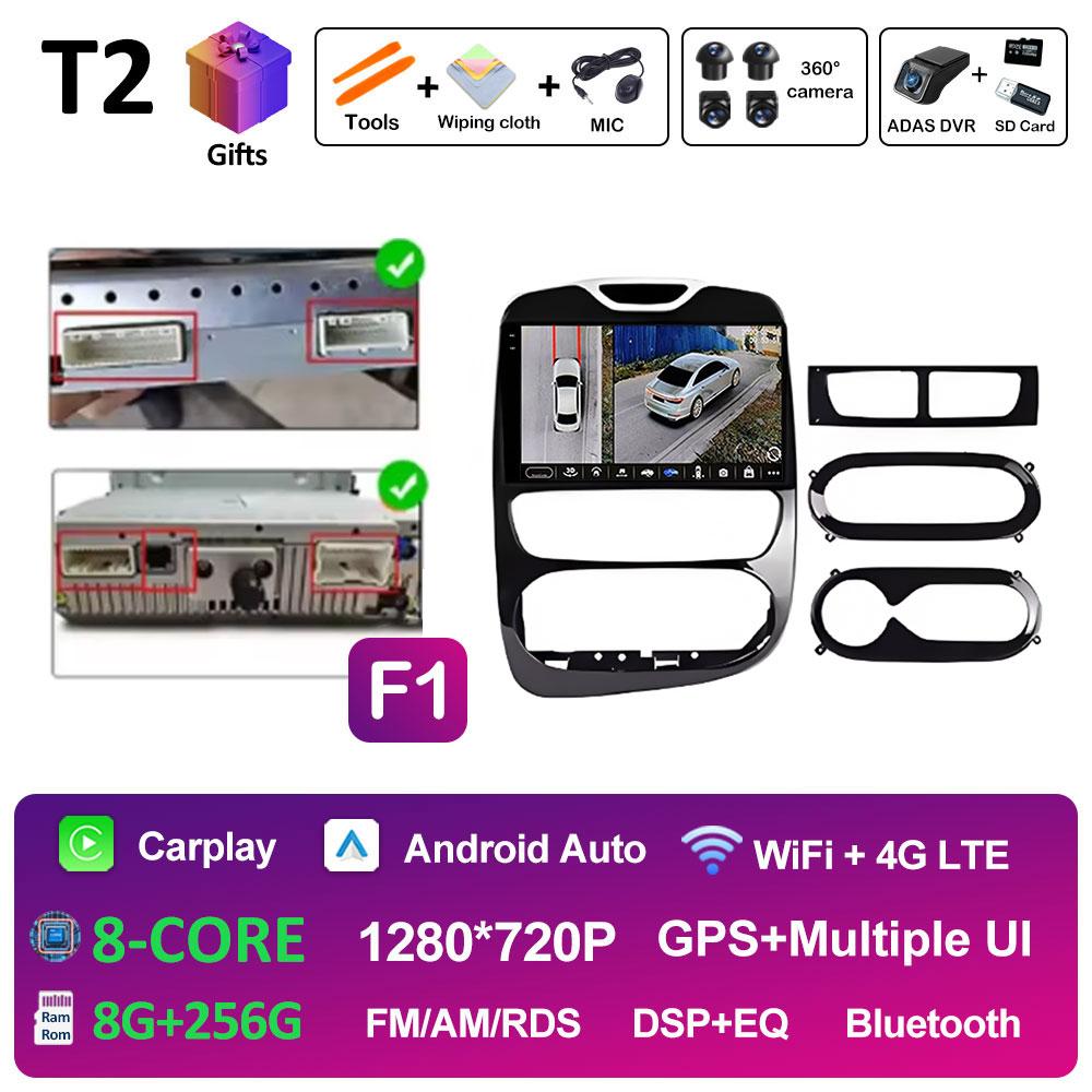 Dla Renault Clio 3 4 2012 2013 2014 2015 - 2018 Stereo DSP Samochodowe Radio Wideo Odtwarzacz Multimedialny Nawigacja GPS Ekran QLED IPS WIFI
