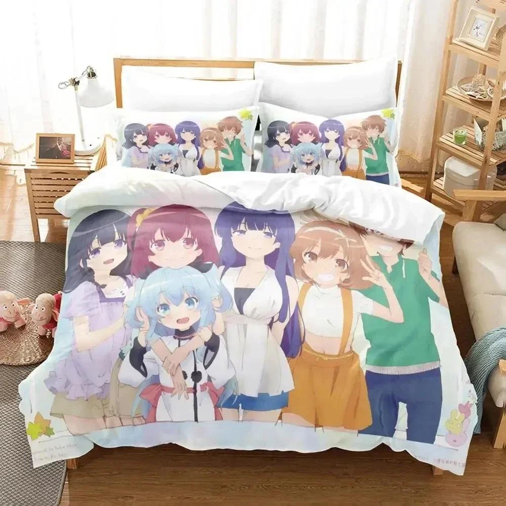 Anime Celestial Method Sora No Metho Bedding Set Duvet Cover Bed Set Quilt Cover Pillowcase Comforter King Queen Size Boys Adult