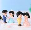 Mini Couples Figurines Micro Landscape Diy Miniatures Plastic Crafts Garden