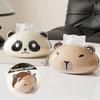 Magnetic Table Tissue Box Smooth Toilet Paper Box Cute Capybara Tissue Box  Home Decor