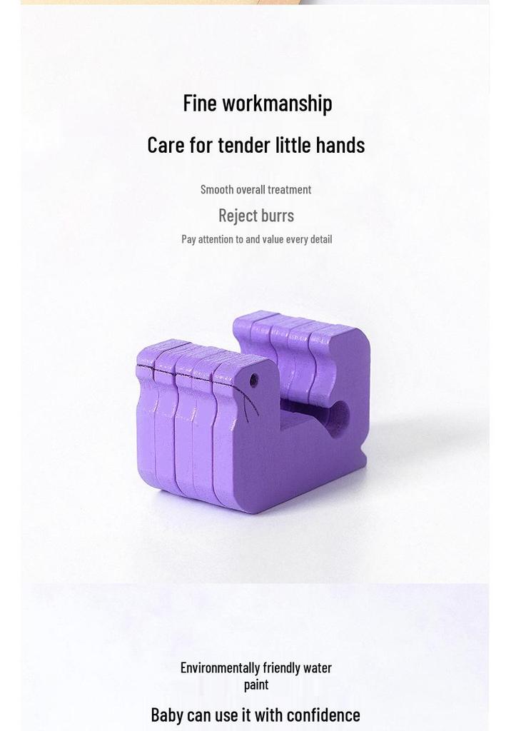 Tetris Kids 3D Animal Shape Wooden Puzzle Blocks