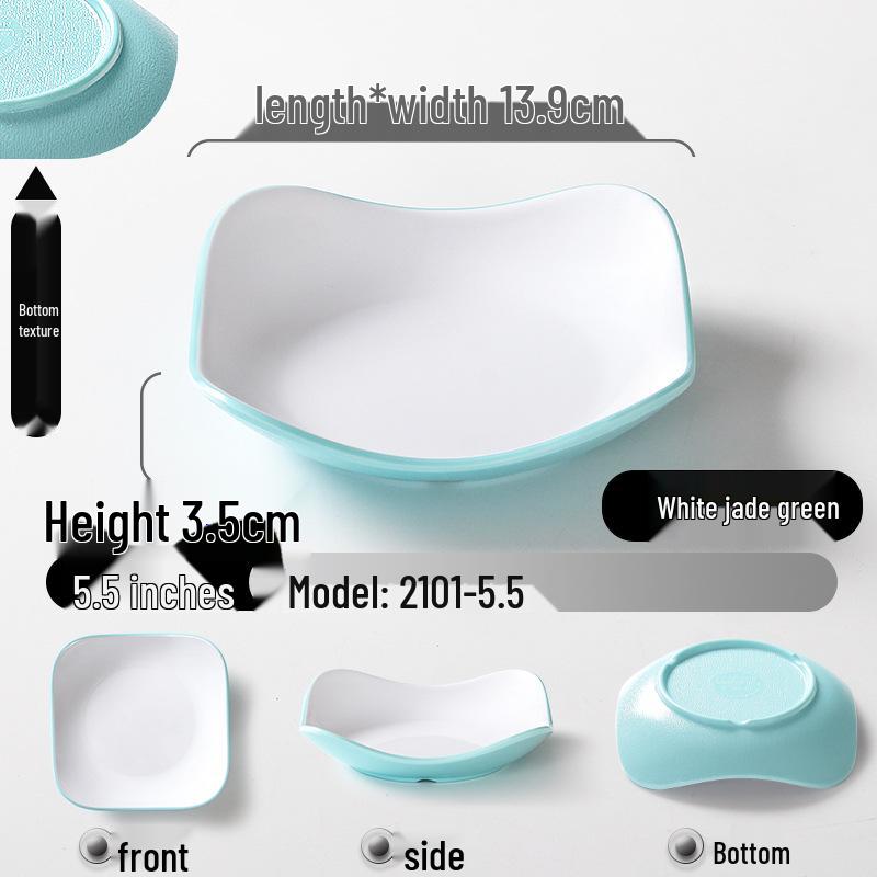 Melamine KTV Restaurant Snack & Dipping Plate - Creative Cold Dish, Imitation Porcelain